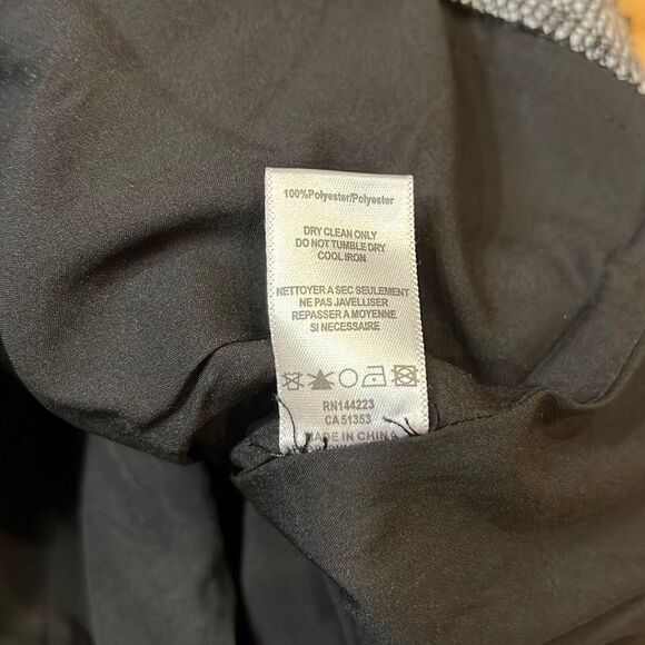 Bishop + Young Black Tweed Frayed Hem Button Skirt M - Picture 4 of 7